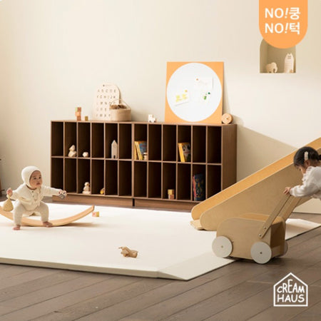 Creamhaus Non-Slip Dust-free Folder Mat w/ Slide Ramp 250 - Cream