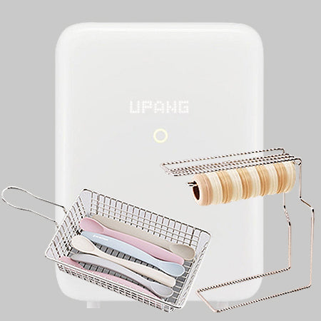 UPANG Signature2+ LED Baby Bottle Sterilizer (UP920A+) & Additional racks (Vertical + Horizontal) Set - Milk White