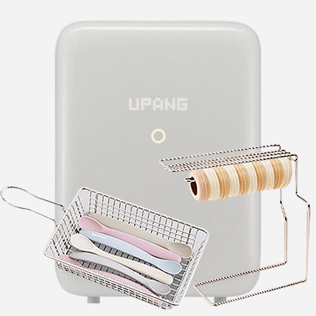 UPANG Signature2+ LED Baby Bottle Sterilizer (UP920A+) & Additional racks (Vertical + Horizontal) Set - Light Gray