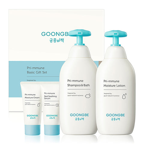 GOONGBE Pri-mmune Baby Gift Set (Shampoo&Bath 350ml+Moisture Lotion 350ml)