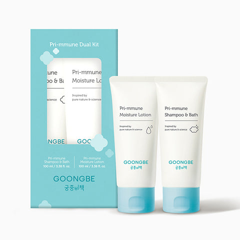 GOONGBE Pri-mmune Dual Kit (Pri-mmune Shampoo&Bath 100ml+Pri-mmune Moisture Lotion 100ml)