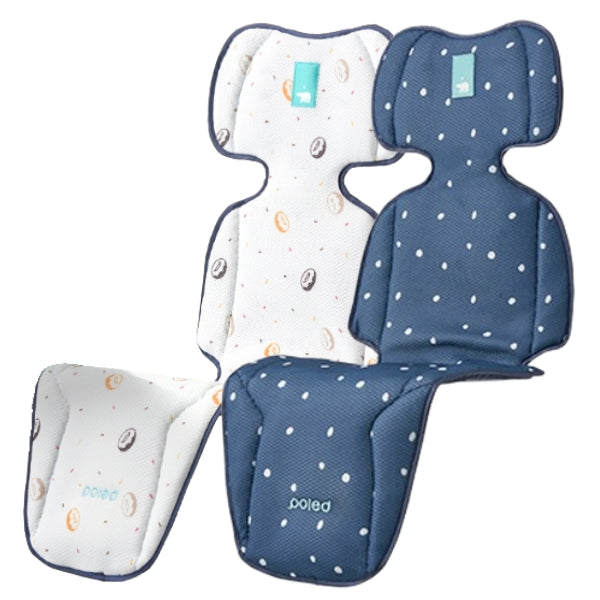 POLED Airluv3 Baby Car Seat Cooler Pad (with fan) Set of 2 - Choco Ring + Astro