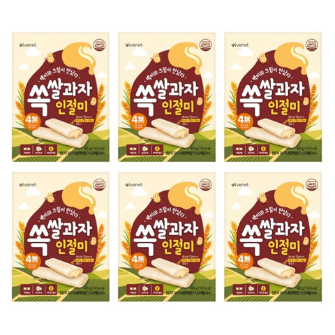 Ivenet Flat Rice Cracker (Plain) - 6ea