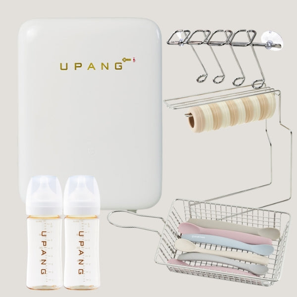 UPANG Signature 911 Bianca White+UPANG Accessories(Toothbrush Holder+2 Multi Stands+2 Baby Bottles)