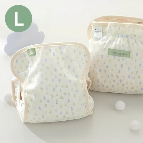 BambooBebe Waterproof All-in-One Cloth Diaper L - Soft Mint