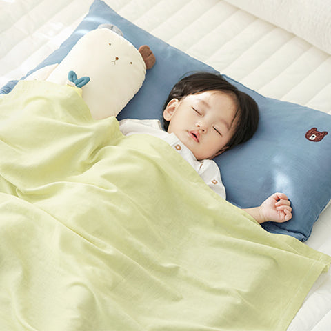 Bamboo Bebe Animal Forest Summer Blanket - Bear Green