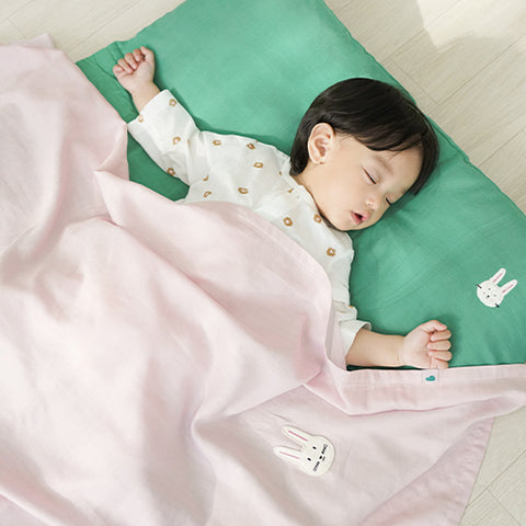 Bamboo Bebe Animal Forest Summer Blanket - Rabbit Pink