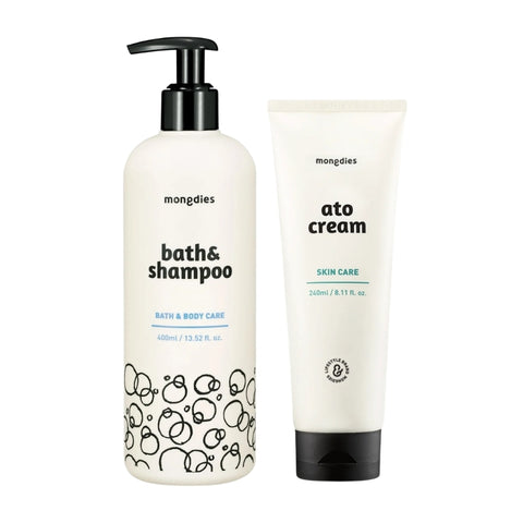 Mongdies Bath& Shampoo 400ml + Ato Cream 240ml