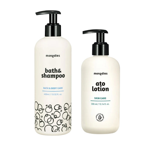 Mongdies Bath& Shampoo 400ml + Ato Lotion 300ml