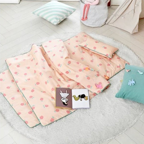 OLI KIDS Cotton Sleep Bedding Set (Comforter + Pad + Pillowcase + Pillow Filler) - La Tulip