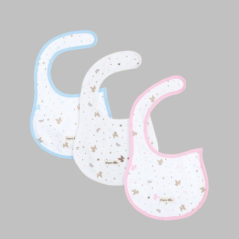 Organic Boom Bib - Blue Poodle