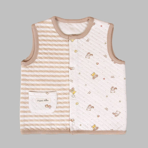 Organic Boom Thermal Vest - Teddy Bear Size 100