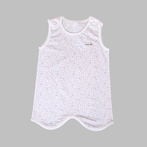 Organic Boom Sleeping Vest - Flower rain Size 100