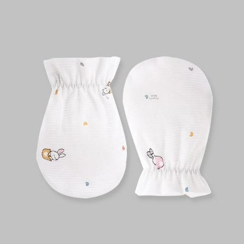 Organic Boom Baby Mittens - Bunny/Summer