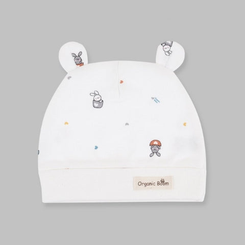 Organic Boom Newborn Hat - Teddy Bear/All seasons