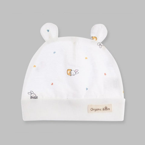 Organic Boom Newborn Hat - Teddy Bear/Summer