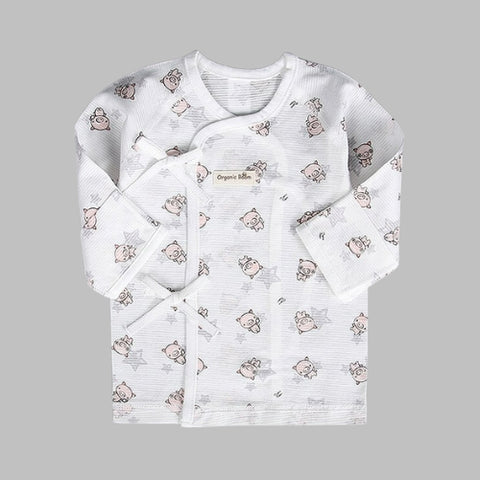 Organic Boom Newborn Babyshirt -  Piggy/Summer