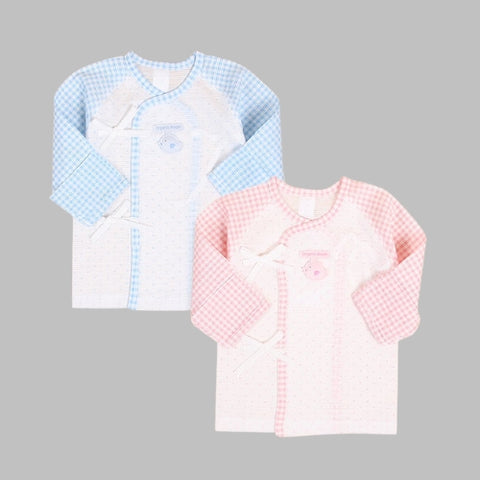 Organic Boom Newborn Babyshirt - Blue Ari/Summer